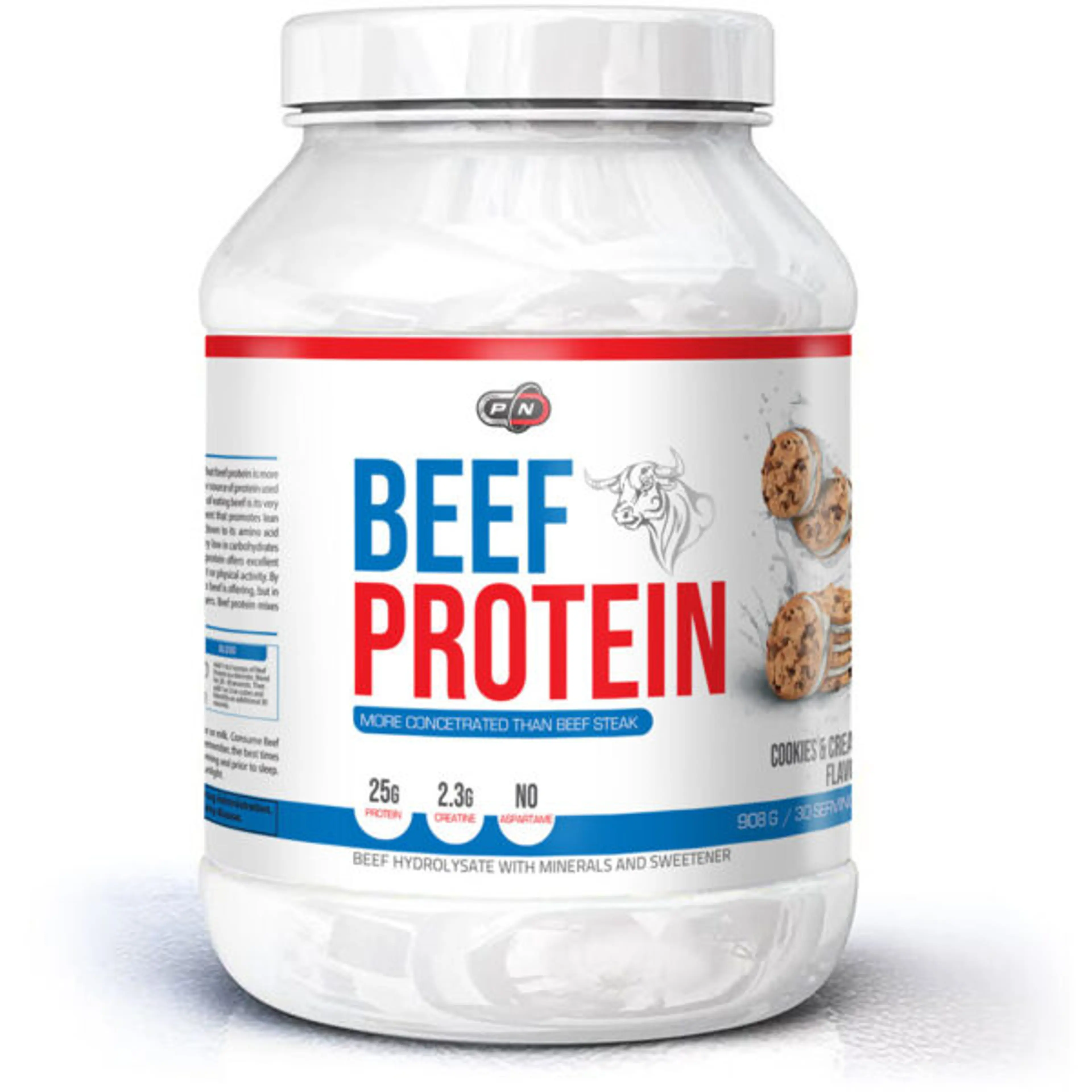PN Beef Protein - 908 грама, Бисквита