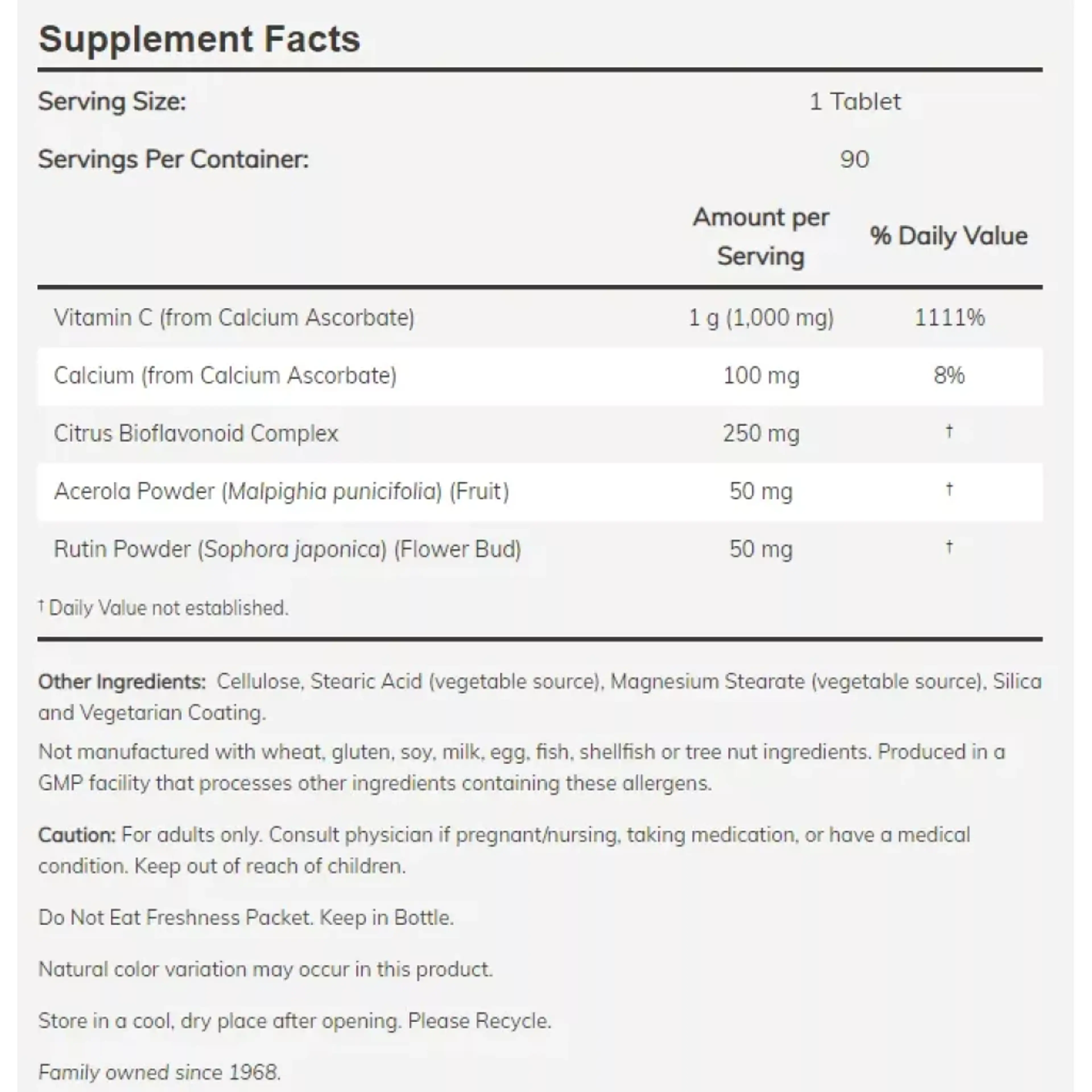 VITAMIN C-1000 COMPLEX - 90 ТАБЛ.